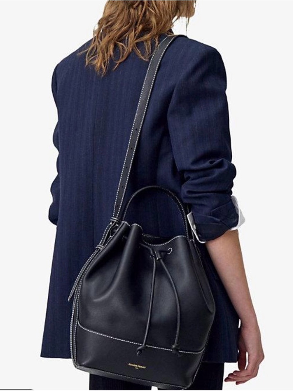 Claudie Pierlot (luxury French brand) - black leather Bag- excellence condition